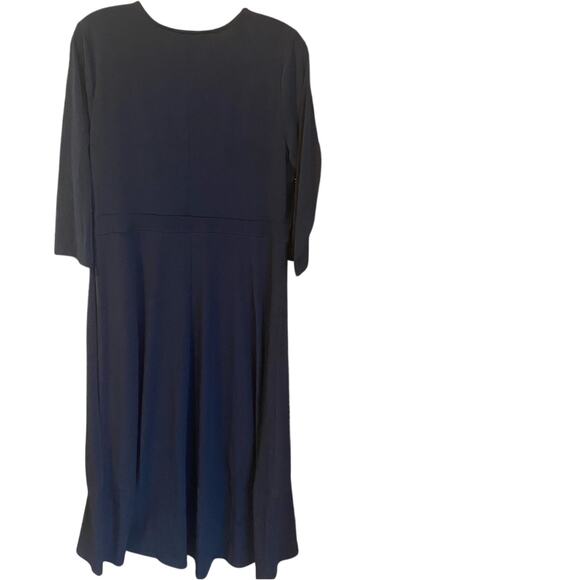 Lane Bryant Black Faux Wrap Dress plus size 16 - Picture 2 of 7